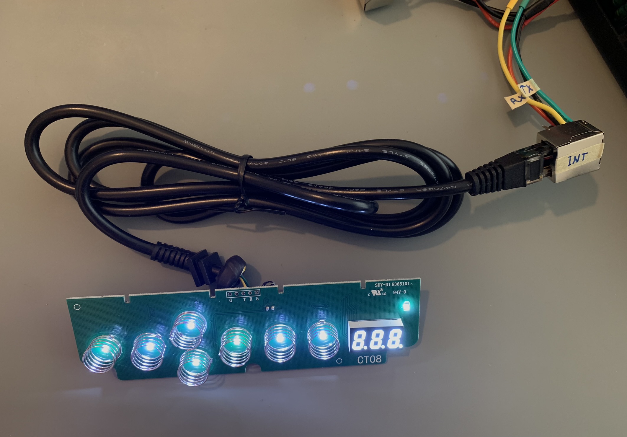 Interface connected to RJ45